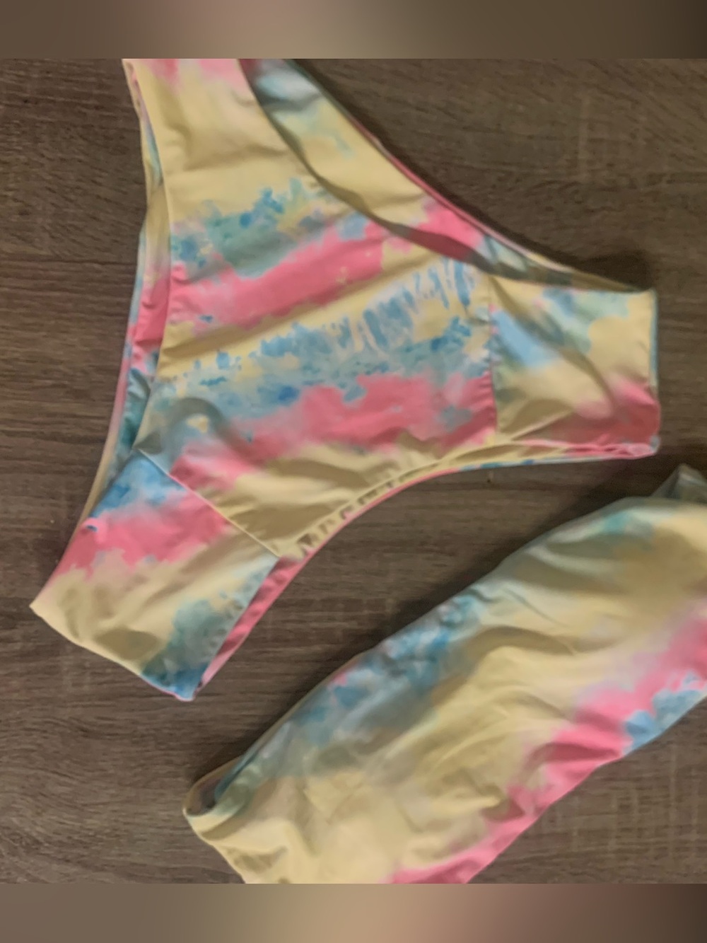 Tie-Dye Pastel Bikini Bottoms - Yellow, Pink & Blue